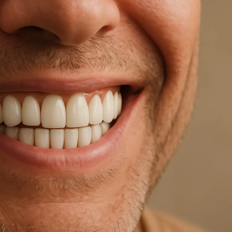 After — full-arch implant bridge