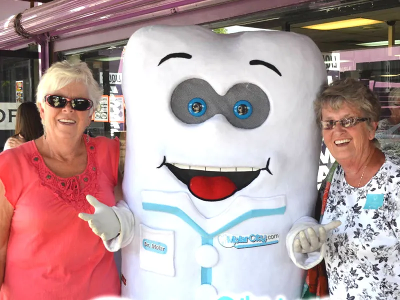 Dr. Molar — MolarCity.com mascot in Los Algodones