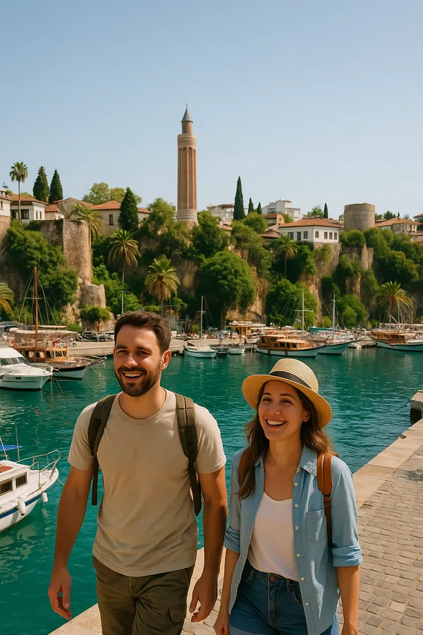 Travelers enjoying Antalya
