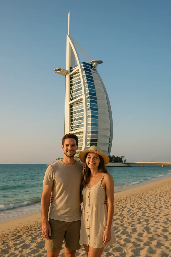 Travelers enjoying Dubai