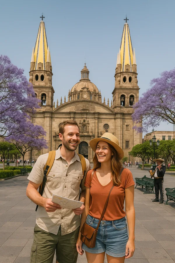 Viajeros disfrutando Guadalajara