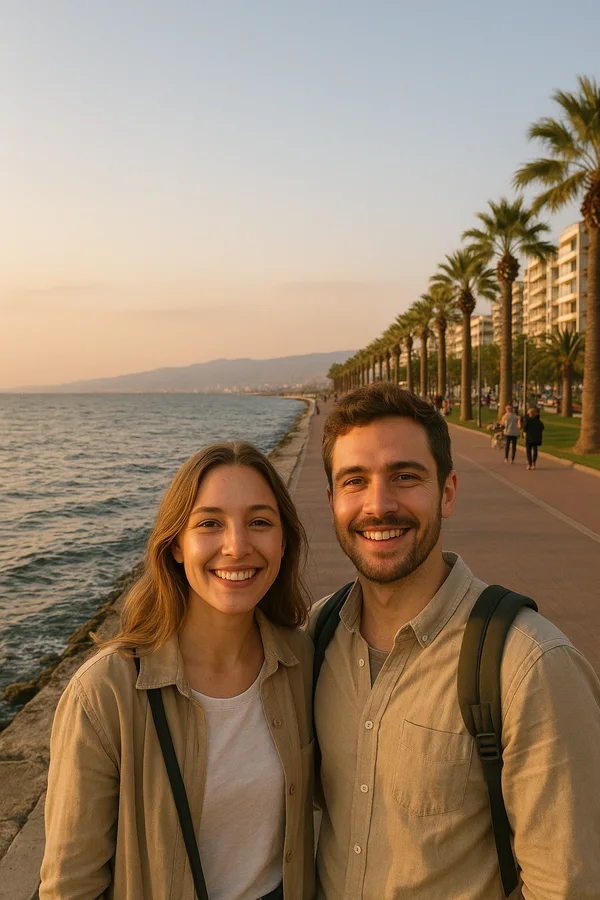 Travelers enjoying Izmir