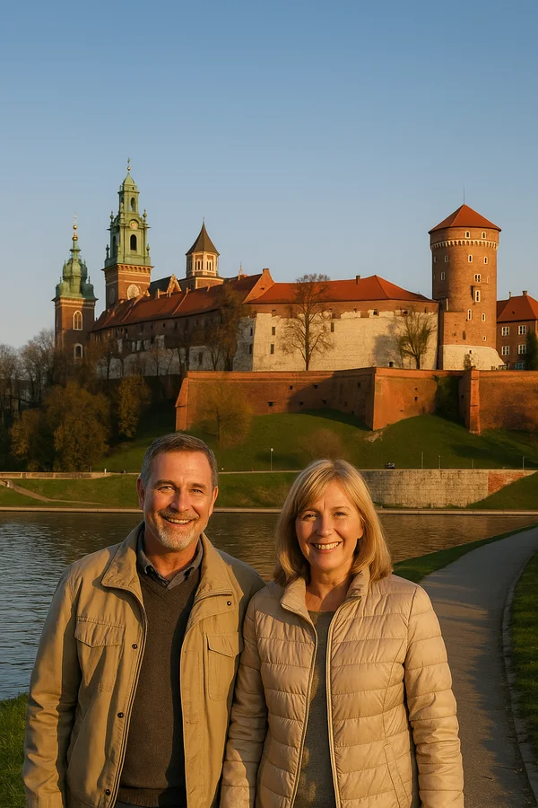 Travelers enjoying Kraków