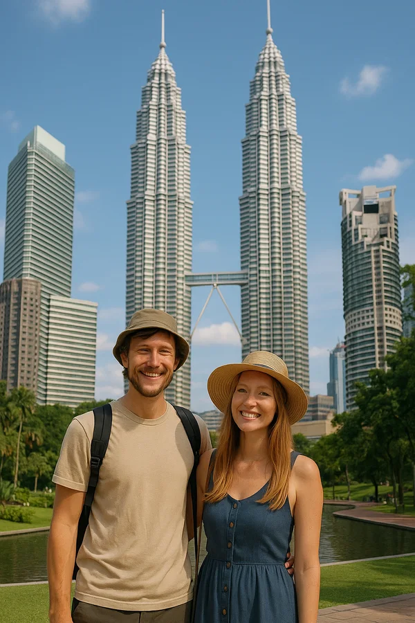 Travelers enjoying Kuala Lumpur