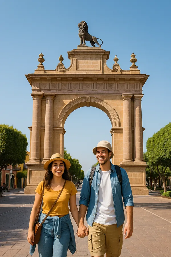 Travelers enjoying León