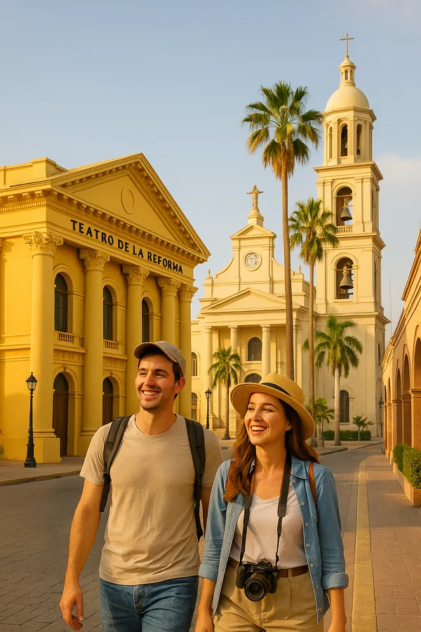 Travelers enjoying Matamoros