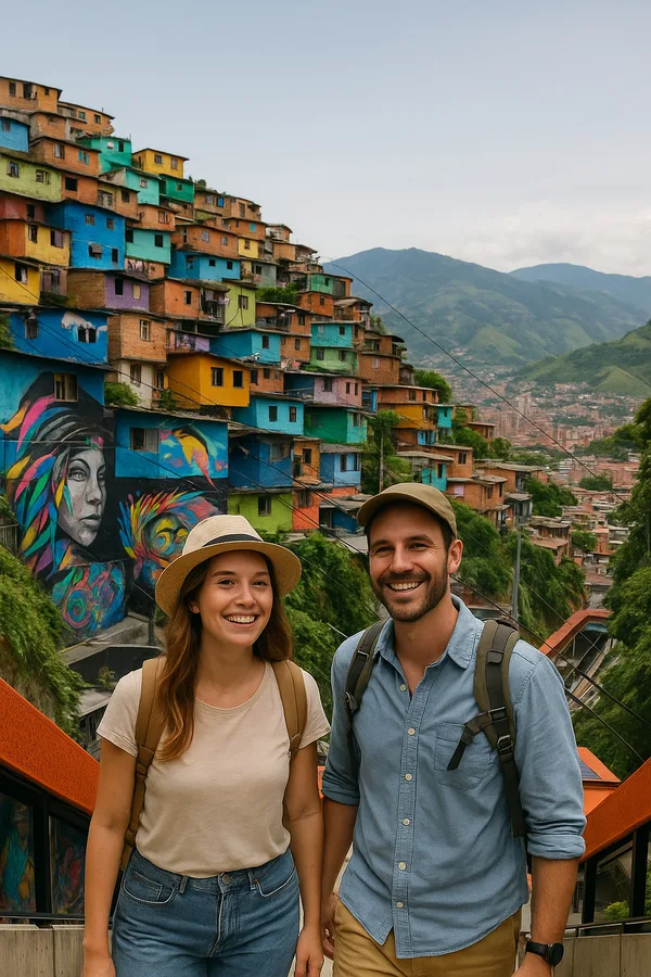Travelers enjoying Medellín