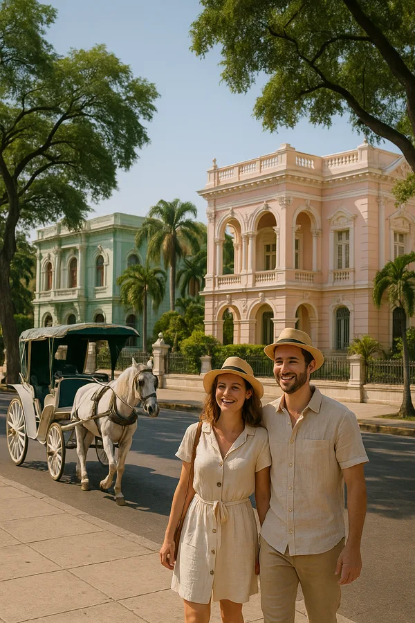Travelers enjoying Mérida