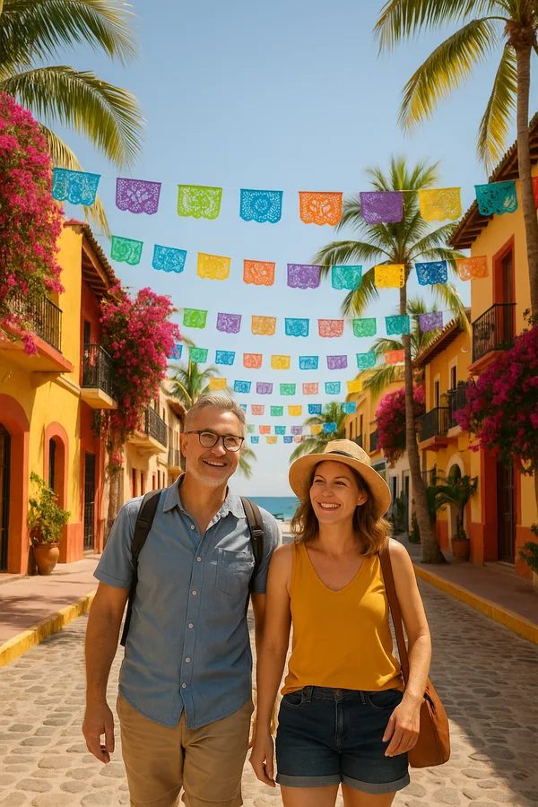 Travelers enjoying Mexico