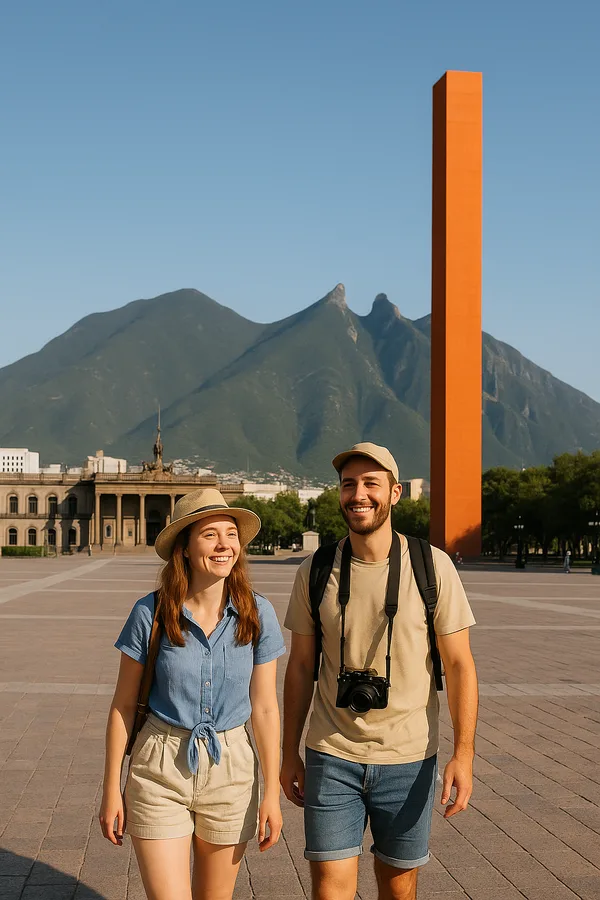 Viajeros disfrutando Monterrey