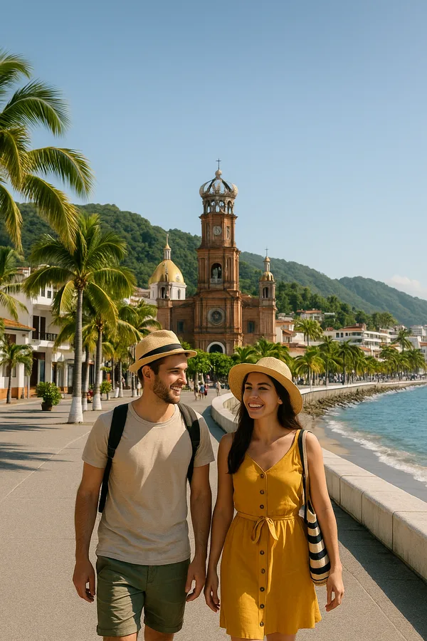 Viajeros disfrutando Puerto Vallarta