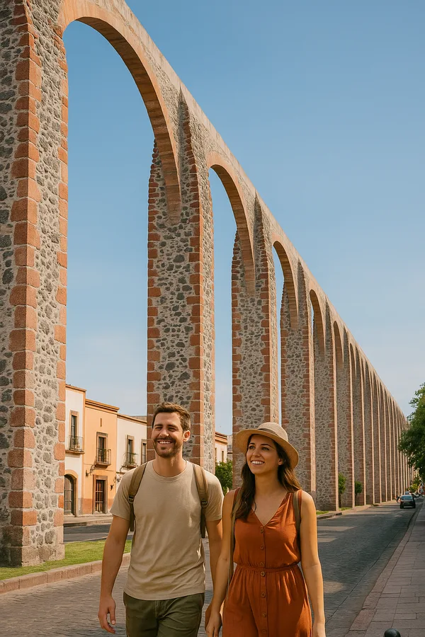 Viajeros disfrutando Querétaro