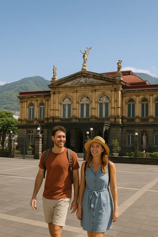 Travelers enjoying San José, Costa Rica