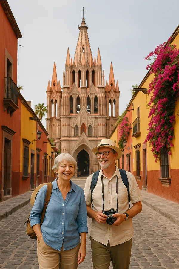 Viajeros disfrutando San Miguel de Allende