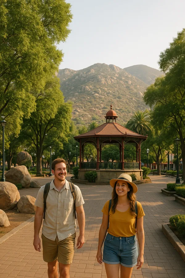 Travelers enjoying Tecate