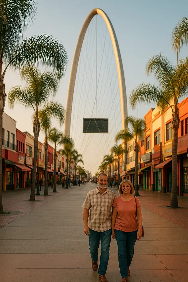 Travelers enjoying Tijuana