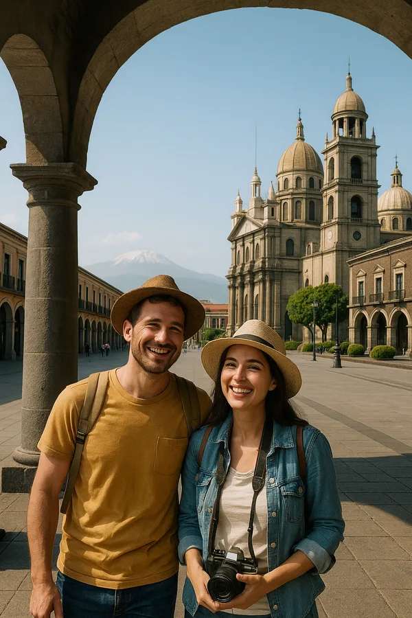 Travelers enjoying Toluca