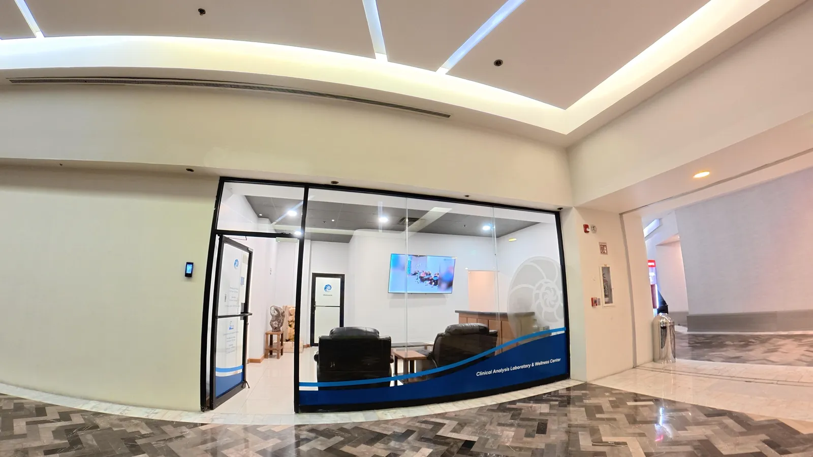 Glass-front clinic entrance