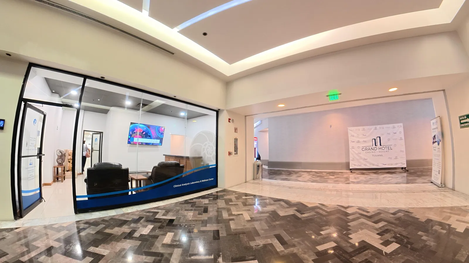Corridor and waiting area