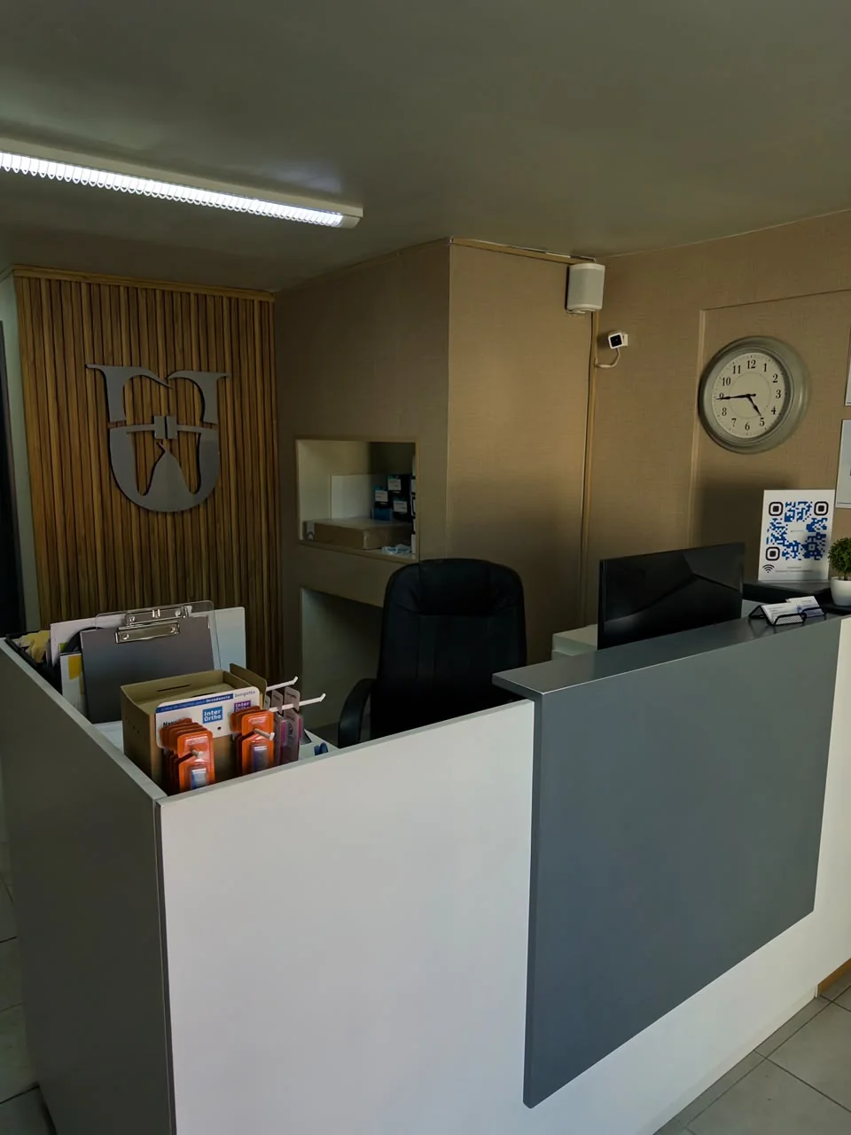 Reception desk at Unity Dental