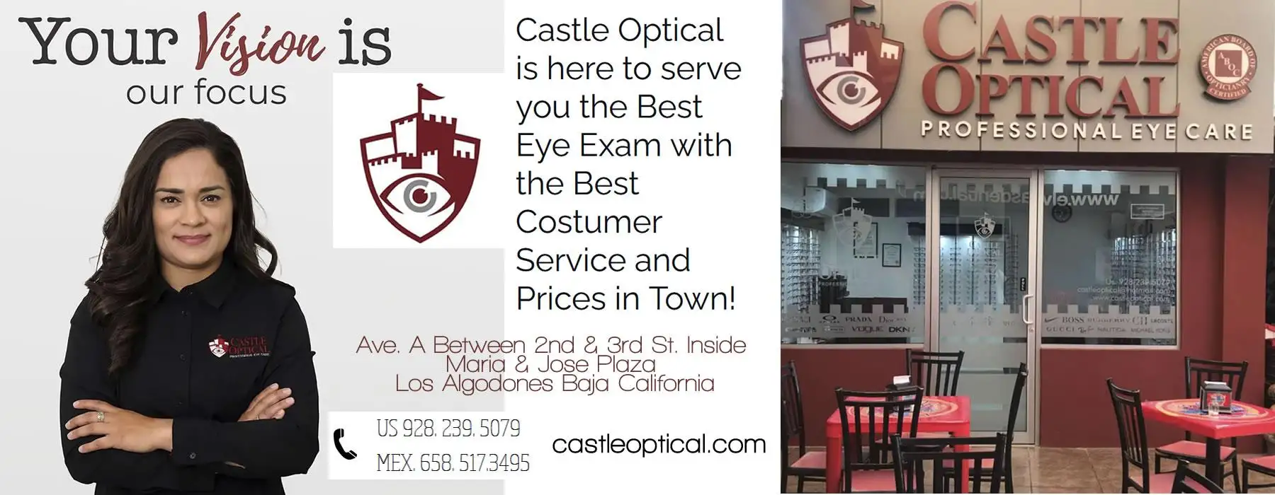 CASTLE OPTICAL IN LOS ALGODONES